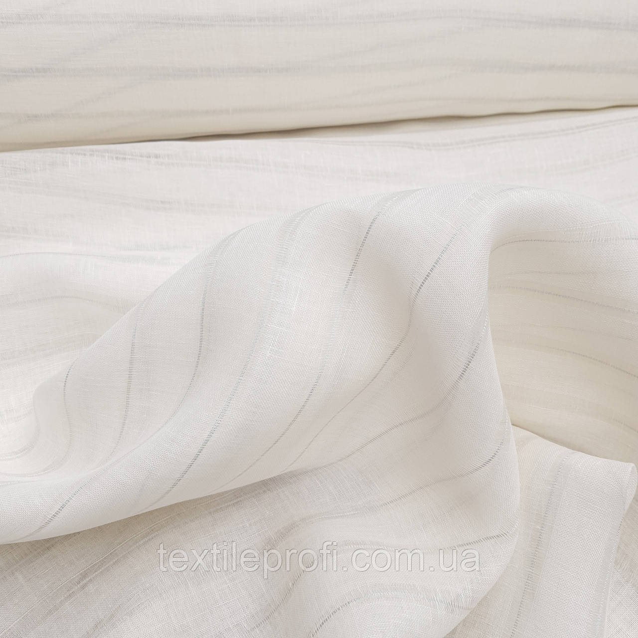 Льняна тканина для штор з металізованою ниттю (шир. 300 см), фото 1