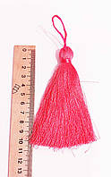 Китиця текстильна декоративна шовкова велика,1шт, рожево-коралова   0242 1шт.