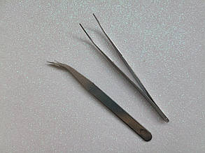 Пінцет для рукоділля загнутий
