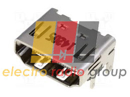 Гніздо HDMI монтажне, PCB тип