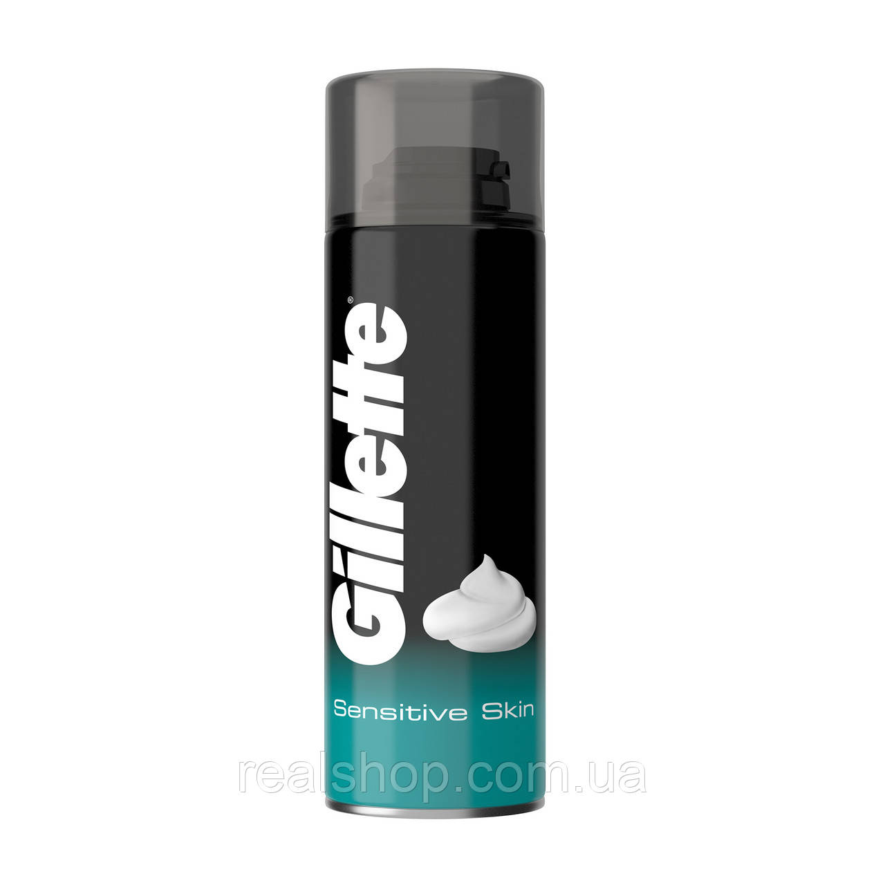 Чоловіча піна для гоління Gillette Foam Sensitive Skin для чутливої шкіри, 200 мл