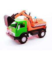 Машинка "Экскаватор" (зеленый) - Детские игрушки камазы экскаваторы