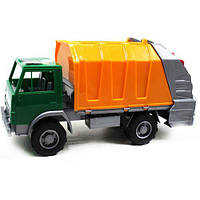 Пластиковый мусоровоз, зеленый - Транспортная игрушка мусоровоз