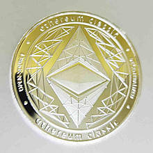 Монета сувенірна Ethereum колір: срібло