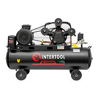 Компресор 100 л, 4 кВт, 380 В, 10 атм, 600 л/хв. 3 циліндра INTERTOOL PT-0036