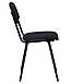 Офісний простий стілець зі спинкою штабельований для персоналу, відвідувачів Майстер чорний А-2 TM AMF, фото 2
