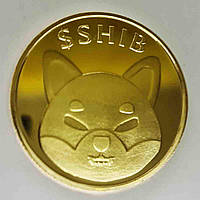Монета сувенирная Shiba Цвет : золото.