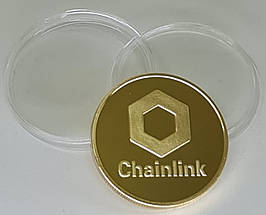 Монета сувенірна Chainlink Колір: золото., фото 2