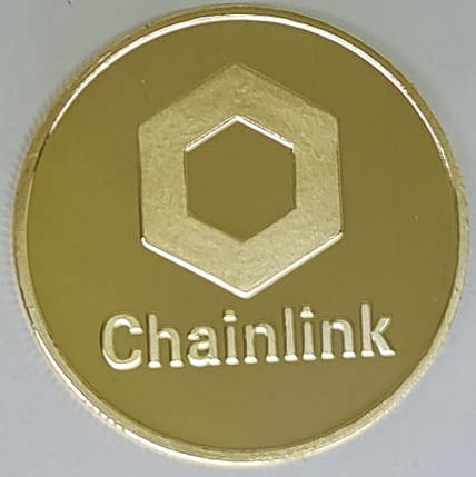 Монета сувенірна Chainlink Колір: золото., фото 1
