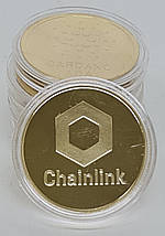 Монета сувенірна Chainlink Колір: золото., фото 3