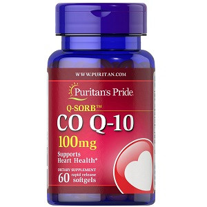 Вітаміни і мінерали Puritan's Pride Co Q-10 100mg (Q-SORB) (60 капсул.), фото 1