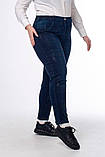 Жіночі джинси сині з камінням Туреччина весна-осінь висока посадка великі розміри, фото 2