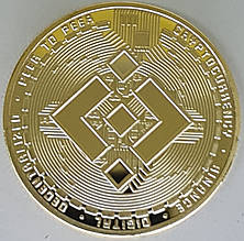 Монета сувенірна Binance coin (BNB). Колір: золото.