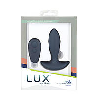 Анальна пробка з вібрацією та пульсацією на пульті ДУ Lux Active Throb Anal Pulsating Massager