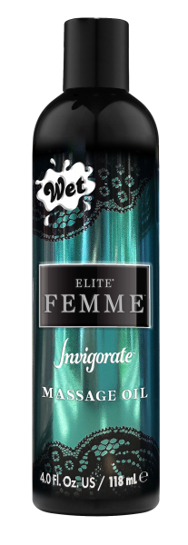 Розслаблююча олія для масажу та ванної Wet Elite Femme Invigorate 118мл