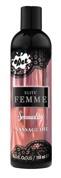 Масажна олія для тіла + лосьйон для ванн Wet Elite Femme Sensuality 118мл