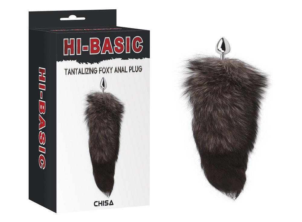 Анальна пробка із хвостом Silver Tantalizing Foxy Anal Plug Chisa, фото 1
