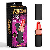 Вакуумний кліторальний стимулятор помада Fierce Euphoria Erotism - Suction Lipstick C