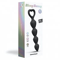Силіконові анальні буси з кільцем Bing Bang L