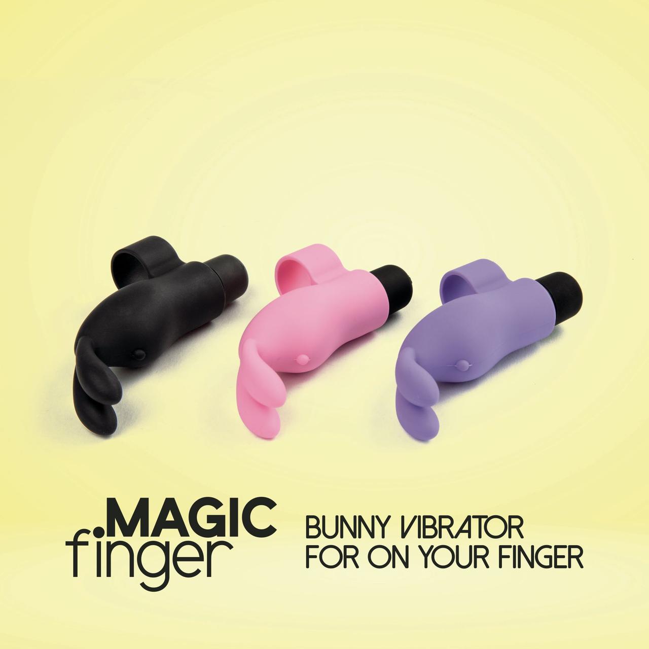 Кліторальний міні вібратор на палець Magic Finger Vibrator FeelzToys Pink/Purple/Black