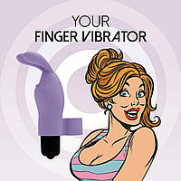 Кліторальний міні-вібратор на палець Magic Finger Vibrator FeelzToys Purple