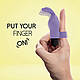 Кліторальний міні-вібратор на палець Magic Finger Vibrator FeelzToys Purple, фото 2