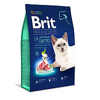 Сухой гипоаллергенный корм для кошек Brit Premium by Nature с ягненком 8кг