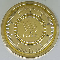 Монета сувенирная STEAM золотого цвета.