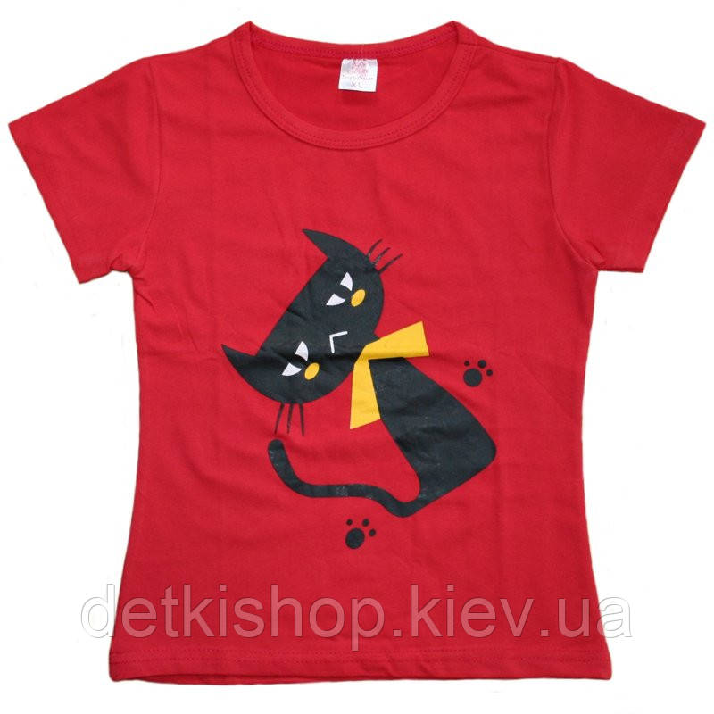Футболка «Cat» (червона)