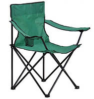 Розкладний стілець із підлокітниками для пікніка, риболовлі, полювання, відпочинку Рибальська тканина зелена TM AMF