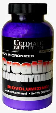 100% Micronized Creatine Monohydrate Ultimate Nutrition, 300 грамм