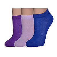 Шкарпетки літні 12 пар бавовна укорочені сітка Житосвіт розмір 36-40 фіолетовий, бузок, волошковий