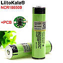 Літієва акумуляторна батарея з захисною платою Liitokala NCR18650 34B-PCB 3,7 v 3400 mAh, фото 3