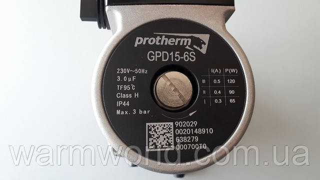 GPD15-6S    230V - 50Hz  3.0 mF  TF95°C  Class H  IP44  Max 3 bar    902029  0020148910  638279  000700T0