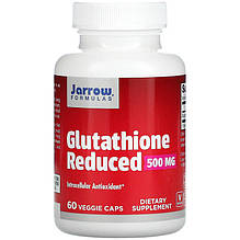 Глутатіон Jarrow Formulas "Glutathione Reduced" 500 мг, відновлений (60 капсул)