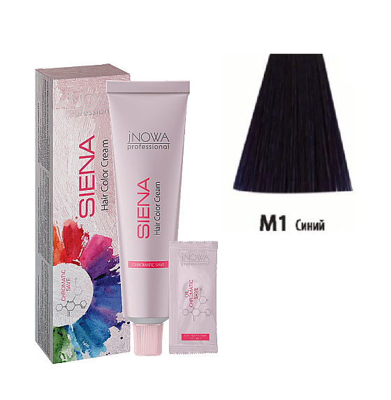 Крем-фарба для волосся jNOWA Professional Siena M/1 Синій 60 мл