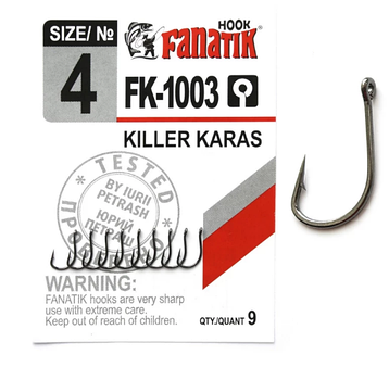 Гачок Fanatik KILLER KARAS FK-1003 №4 (9шт) арт FK-1003-4, фото 1