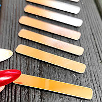 Ділення для годинника, дзеркальний пластик. Колір золото шампань, розмір 47х8 мм