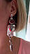 Масивні срібні сережки-підвіски із сердоликом, фото 4