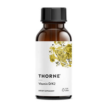 Вітамін Д3 + Вітамін К2 Торн Ресерч / Thorne Research Vitamin D/K2 (30 ml)