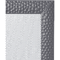 Вентиляционная решетка Kratki для камина Venus графитовая 17x17