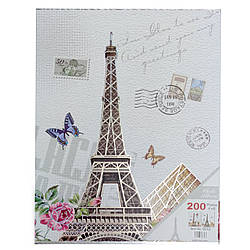 Фотоальбом "PARIS" 200/10х15 см. (подарункова коробка, місце для запису)