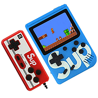 [ОПТ] Карманная портативная игровая консоль приставка SUP Game Box с джойстиком 400 8-битных игр Синяя