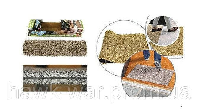 [ОПТ] Супер впитывающий придверный коврик для вытирания ног Clean Step Mat с абсорбирующими волокнами - фото 5 - id-p1584803499
