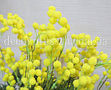 Гілка мімози 72см. Лимонна, фото 3