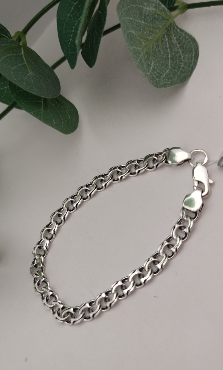 Срібний браслет "Бісмарк" 925 проби