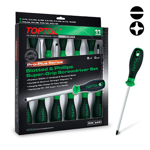 Toptul Набір викруток 11 од. PRO-PLUS SERIES TOPTUL GFE-1101