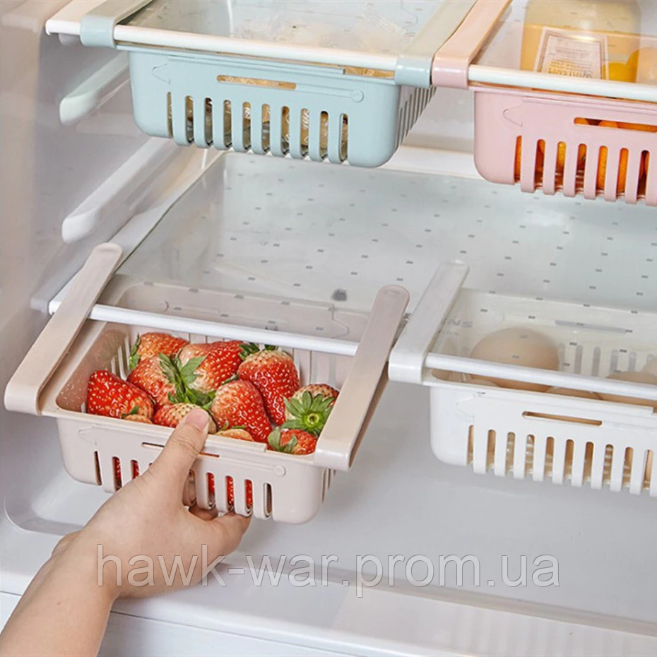 ОПТ Органайзер в холодильник Storage rack раздвижной с настройкой держателя - фото 4 - id-p1584811225