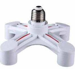 Перехідник з патрона Е27 на 4 патрона Е27