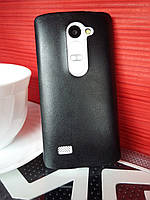 Силіконовий чохол для LG Leon H324 зі шкіряним покриттям